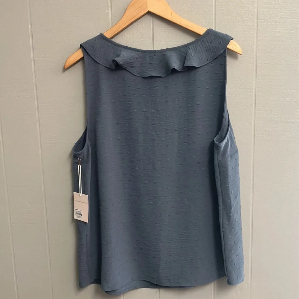 NWT Lauren Conrad Top XL Blue NWT New Without Tags - Picture 6 of 11